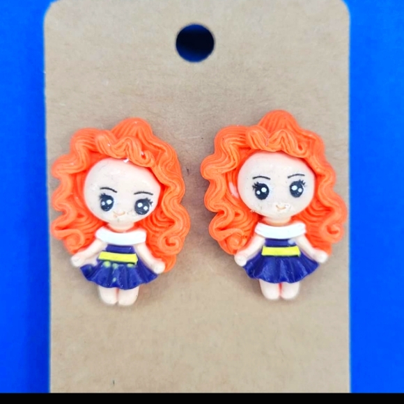 Merida Brave Acrylic Stud earrings - Picture 1 of 1